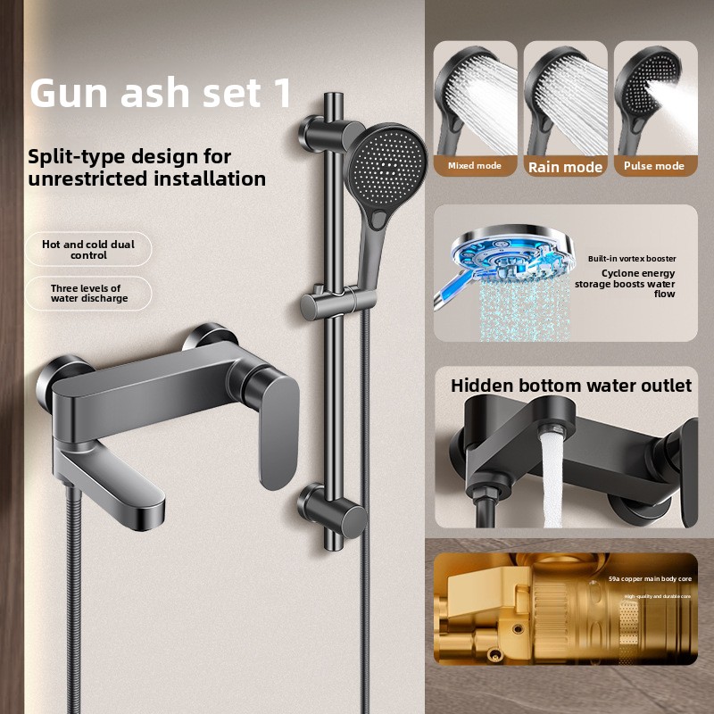 Plumbing - Całkowicie miedziany zestaw baterii prysznicowej z
