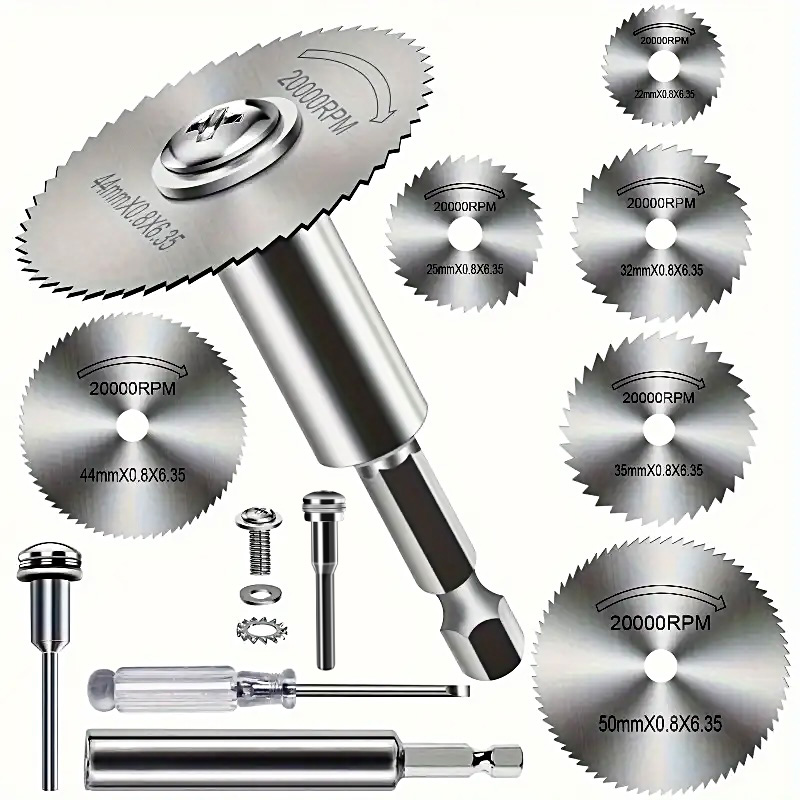 Cordless Rotary Tool Kit Accessories - Brzeszczoty ze stali szybkotnącej 10 szt.,