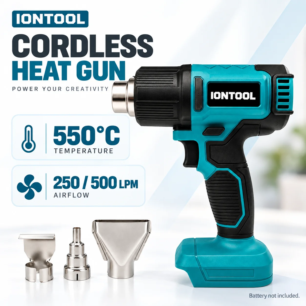 Cordless Heat Gun For Shrink Tubing - IONTOOL – wytrzymała, bezprzewodowa opalarka 550.