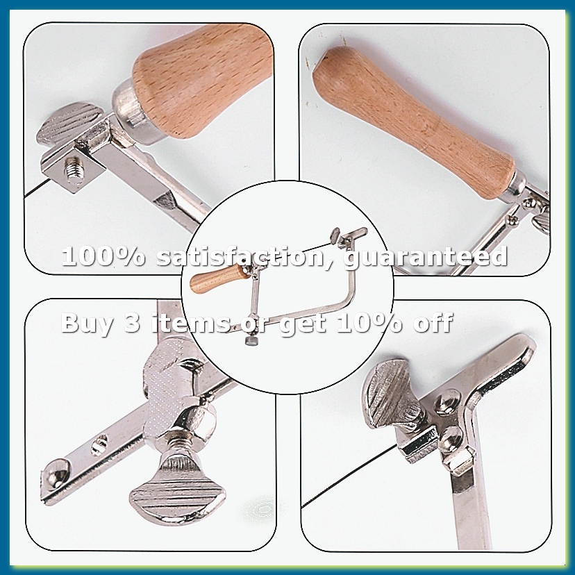 Hand Tools - Profesjonalna Regulowana Piła Łukowa z Drewnianą