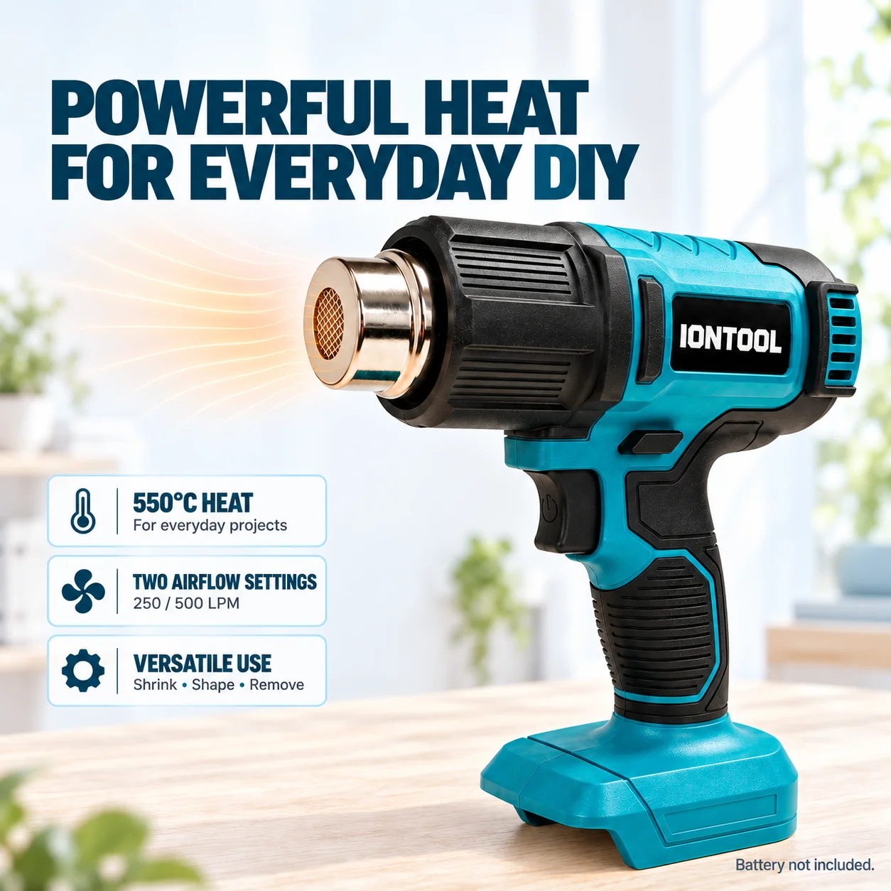 IONTOOL 550 – to model. ℃   Ko – Cordless Heat Gun For Shrink Tubing recenzja i cena