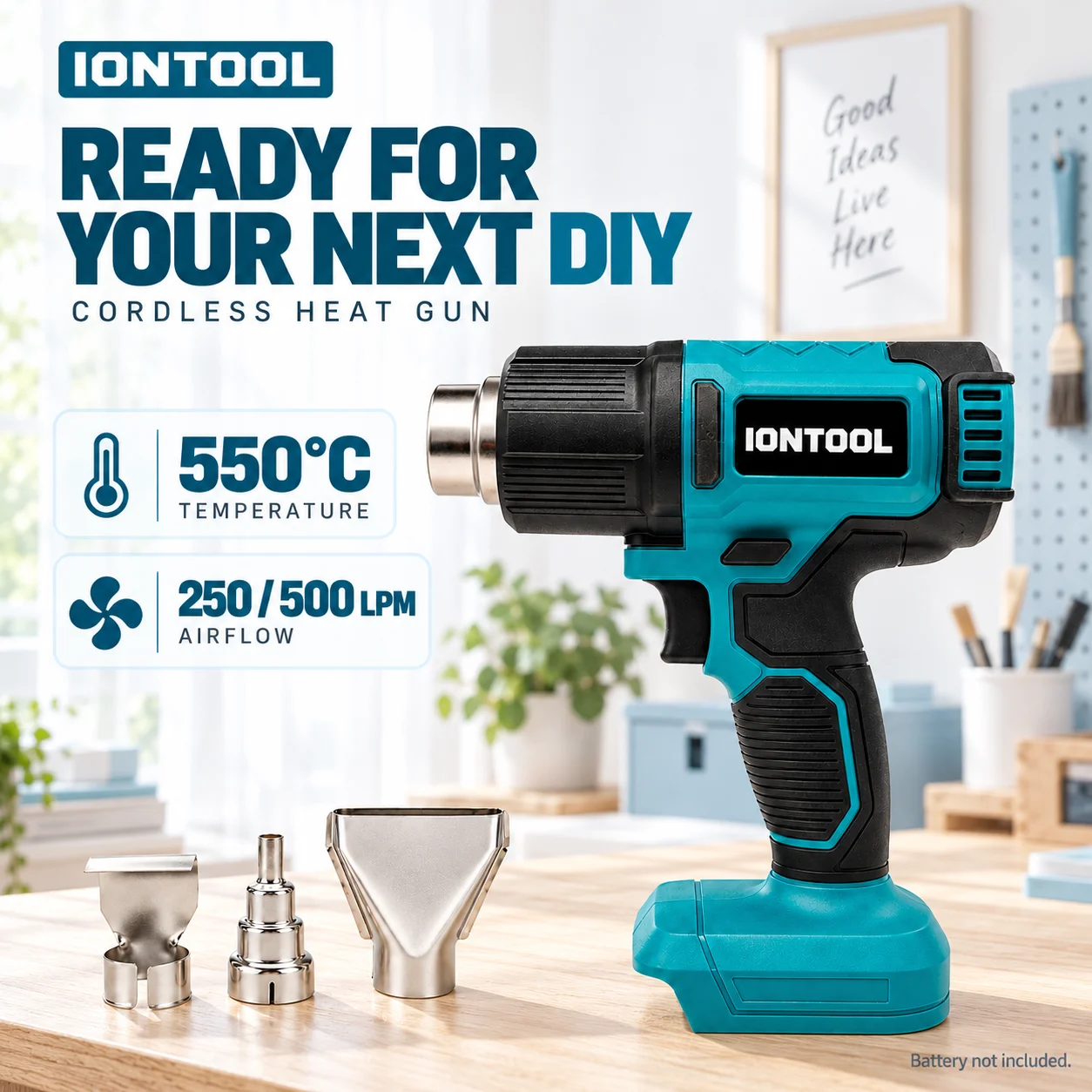 IONTOOL – bezprzewodowa opalar – Cordless Heat Gun For Shrink Tubing recenzja i cena