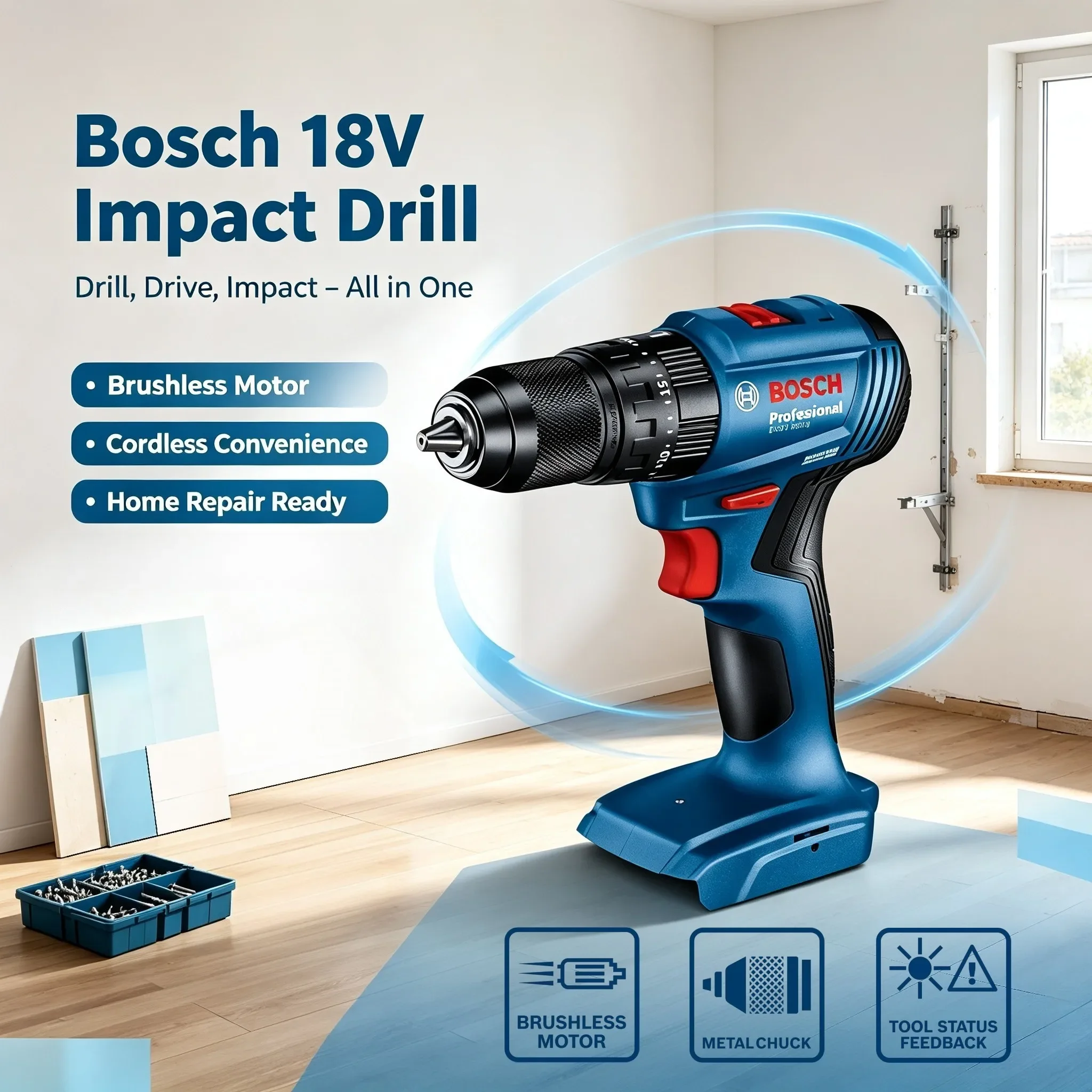 Bosch GSB 185-LI – akumulatoro – Brushless Cordless Electric Drill 18V recenzja i cena