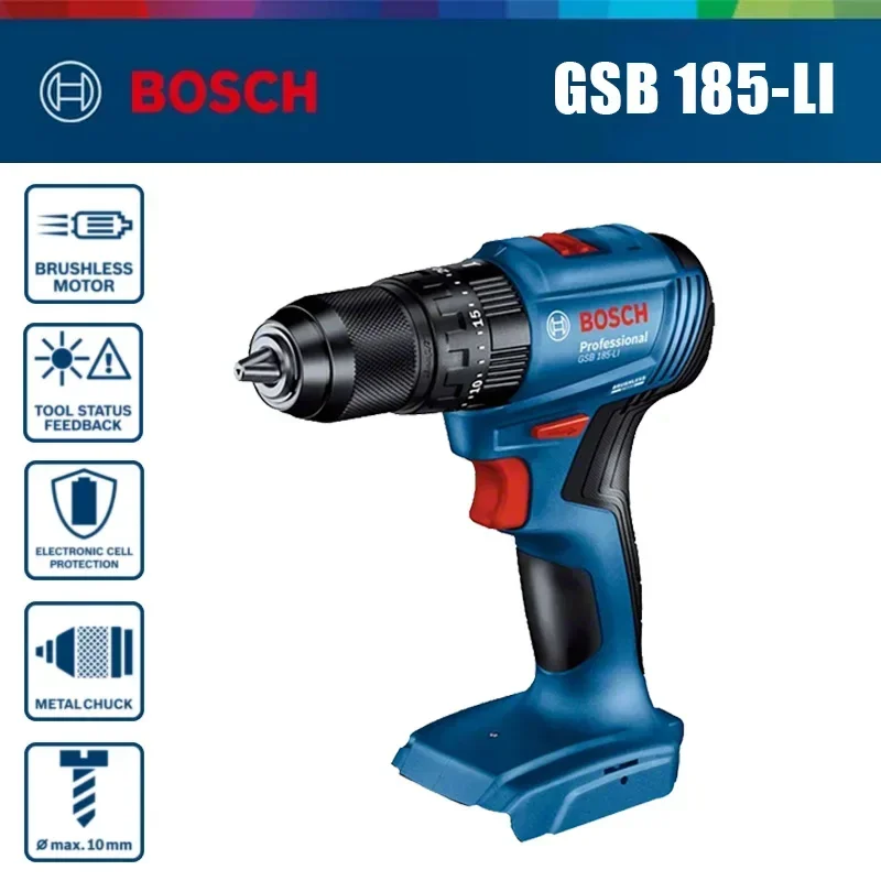 Bosch GSB 185-LI – akumulatoro – Brushless Cordless Electric Drill 18V recenzja i cena