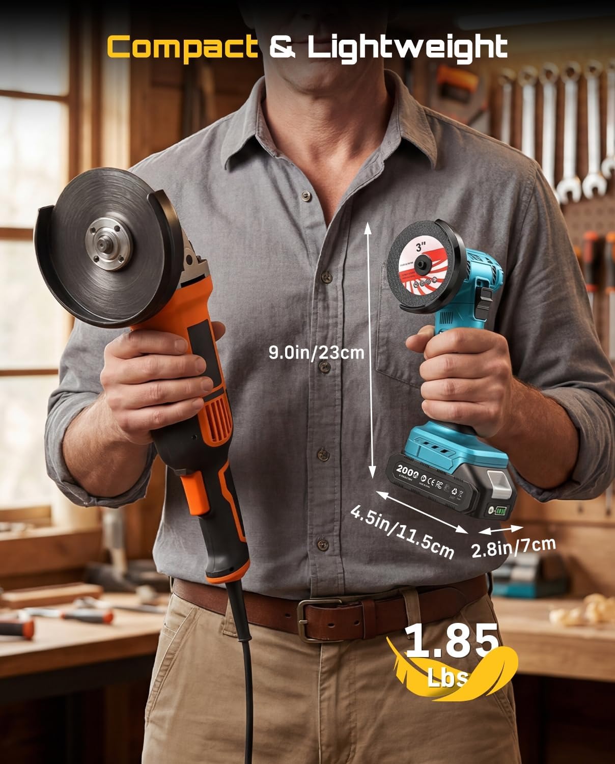 SEESII Akumulatorowa Mini Szli – Brushless Angle Grinder Battery Powered recenzja i cena