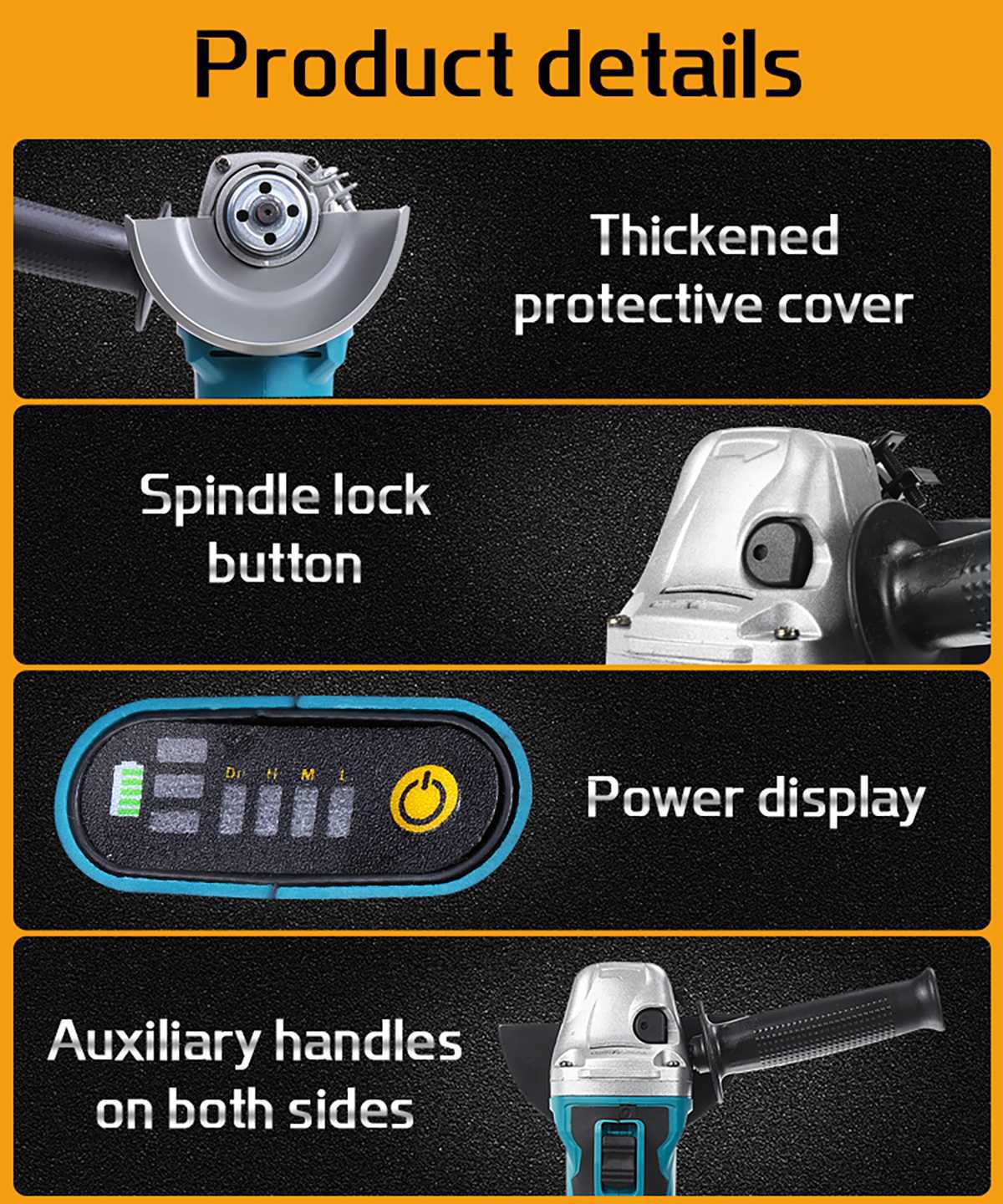 Szlifierka kątowa bezszczotkow – Brushless Angle Grinder Battery Powered recenzja i cena